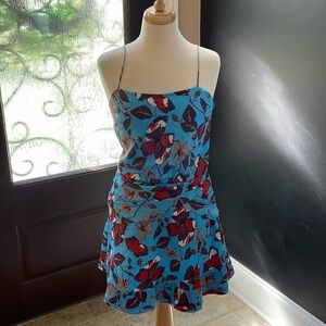 NWT Derek Lam 10 Crosby | Cami Flounce Mini Dress with Twist Waist Detail size 4